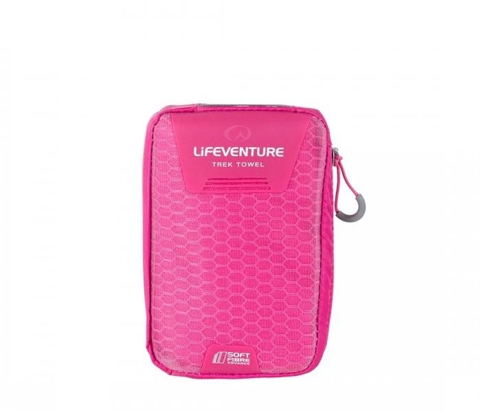 Lifeventure SoftFibre Pink Towel - Large 2 Lifeventure SoftFibre Pink Towel - Large - Image 2