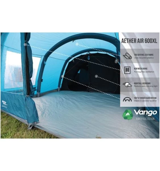 Vango Aether Air 600XL Airbeam Tent 2022 3 Vango Aether Air 600XL Airbeam Tent 2022 - Image 3