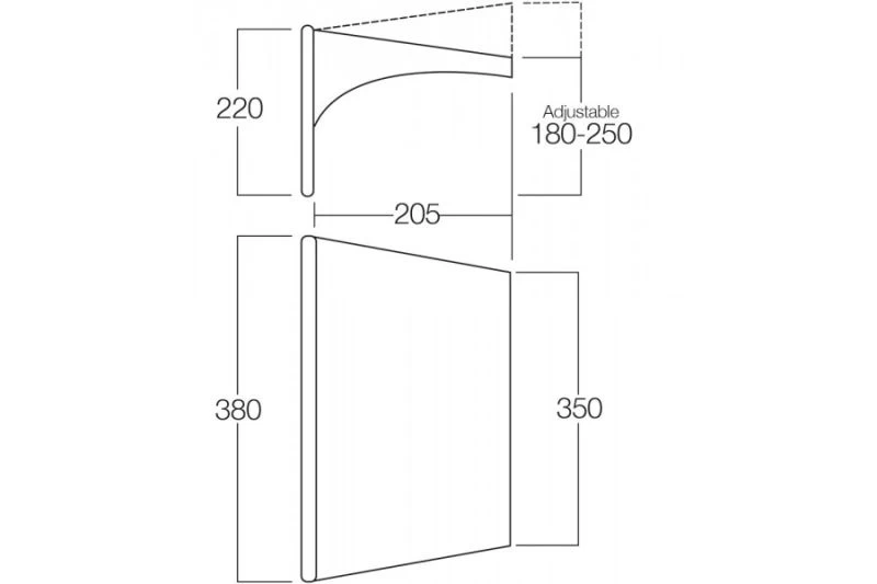 Vango AirBeam Sky Canopy 3.5m 2 Vango AirBeam Sky Canopy 3.5m - Image 2