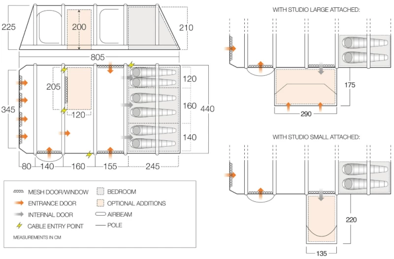 Vango Anantara IV Air TC 650XL Airbeam Tent 2023 2 Vango Anantara IV Air TC 650XL Airbeam Tent 2023 - Image 2