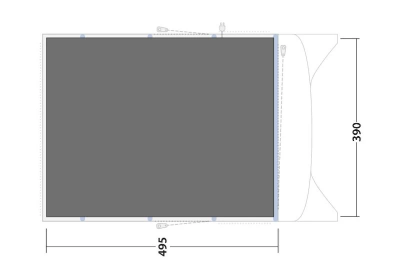 Outwell Avondale 6PA Footprint 2 Outwell Avondale 6PA Footprint - Image 2