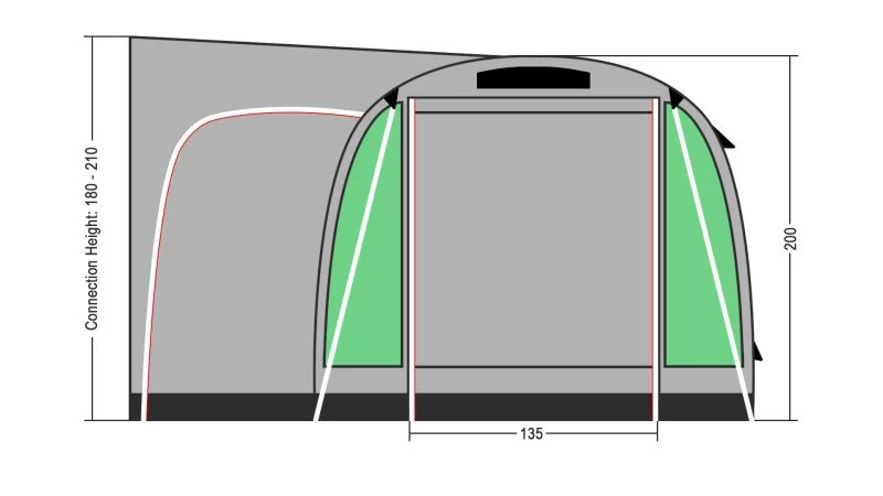 Coleman Journeymaster Deluxe Air M Driveaway Awning 2023 - Image 7