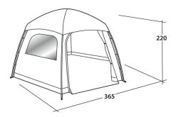 Easy Camp Moonlight Yurt Tent 2023 -Camping Adventure Deals Store easycamp moonlight yurt drawing perspective2