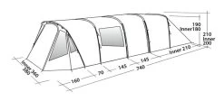Easy Camp Palmdale 800 Lux Tent -Camping Adventure Deals Store ec palmdale 800 lux dimensions image 2