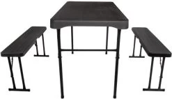 Quest Grassmoor Table And Bench Set