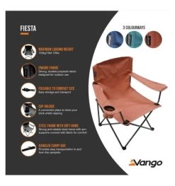 Vango Fiesta Chair - Brick -Camping Adventure Deals Store fiesta chair 2 1