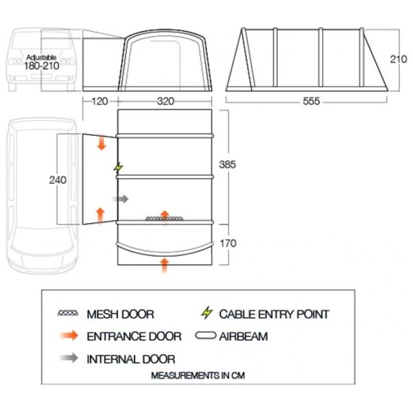 Vango Galli CC Air Low Awning 2023 2 Vango Galli CC Air Low Awning 2023 - Image 2