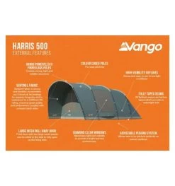 Vango Harris 500 (Poled) Tent 2023 -Camping Adventure Deals Store harris 500 image 3