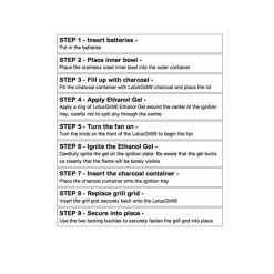 Lotus Grill Standard - Blue -Camping Adventure Deals Store how to use lotus grill step by step instructions 1