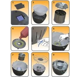 Lotus Grill Standard - Blue -Camping Adventure Deals Store how to use lotus grill 2 1