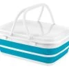 Quest Collapsible Deluxe Basket And Cooler - Blue