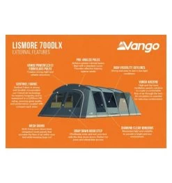 Vango Lismore 700DLX (Poled) Tent 2023 (Incl. Footprint) -Camping Adventure Deals Store lismore 700dlx image 3
