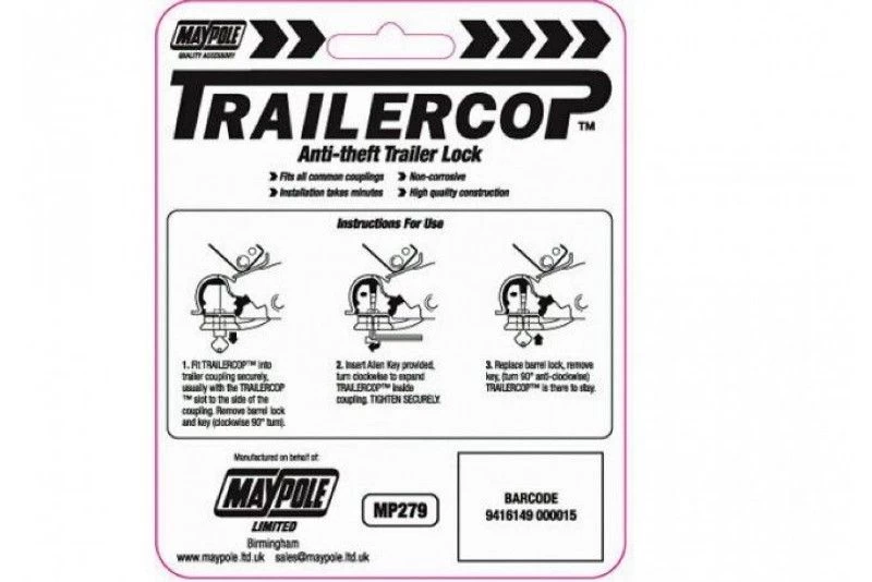 Trailer Cop Universal Coupling Lock 2 Trailer Cop Universal Coupling Lock - Image 2