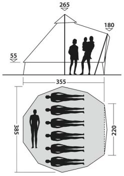 Easy Camp Moonlight Bell Tent 2023 -Camping Adventure Deals Store moonlight bell dimensions image