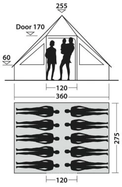 Easy Camp Moonlight Cabin Tent 2023 -Camping Adventure Deals Store moonlight cabin dimensions image