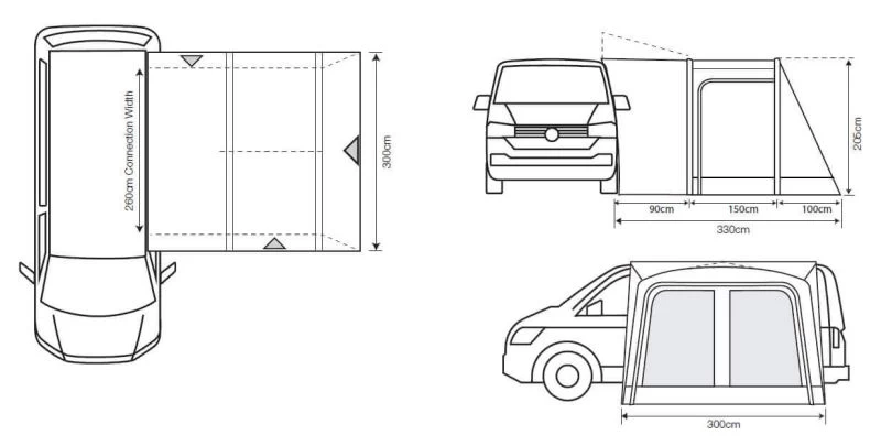 Outdoor Revolution Cayman Cuba Air Low Awning 2022 2 Outdoor Revolution Cayman Cuba Air Low Awning 2022 - Image 2