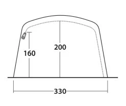 Outwell Avondale 5PA Tent 2022 -Camping Adventure Deals Store outwell avondale 5pa tent 111182 drawing other4