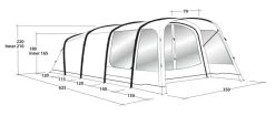 Outwell Avondale 5PA Tent 2022 -Camping Adventure Deals Store outwell avondale 5pa tent 111182 drawing perspective2