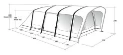 Outwell Springville 5SA Tent 2023 -Camping Adventure Deals Store outwell springville 5sa dimensions image 1