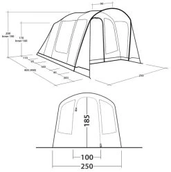 Outwell Sunhill 3 Air Tent 2024 -Camping Adventure Deals Store outwell sunhill 3 air dimensions image 2