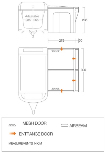 Vango Riviera Air 390 ProShield Awning 2023 2 Vango Riviera Air 390 ProShield Awning 2023 - Image 2