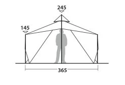 Robens Chinook Ursa S Tipi Tent 2022 -Camping Adventure Deals Store robens chinook ursa s tent 130287 drawing other5