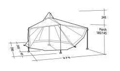 Robens Chinook Ursa S Tipi Tent 2022 -Camping Adventure Deals Store robens chinook ursa s tent 130287 drawing perspective2
