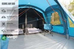 Vango Osiris Air 500 Airbeam Tent 2022 -Camping Adventure Deals Store vango osiris air 500 tent 6 1