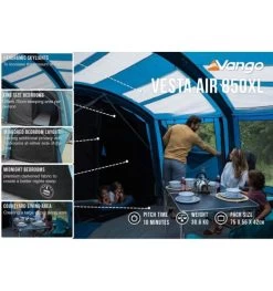 Vango Vesta Air 850XL Airbeam Tent 2023 -Camping Adventure Deals Store vesta 850xl image 3
