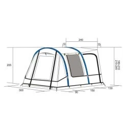 Quest Westfield Hydra 300 Low Driveaway Awning 2021 -Camping Adventure Deals Store westfield hydra 300 low awning floorplan
