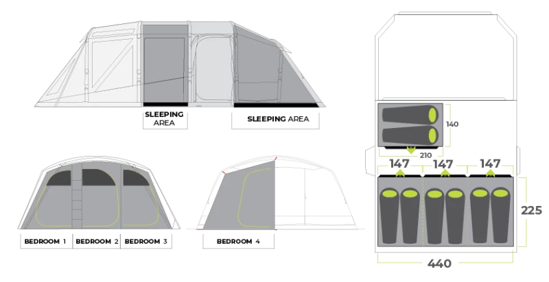Zempire Aero TXL Pro Air Tent 2022 10 Zempire Aero TXL Pro Air Tent 2022 - Image 10