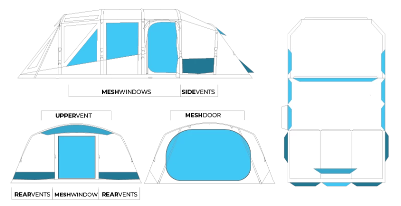 Zempire Aero TXL Pro Air Tent 2022 11 Zempire Aero TXL Pro Air Tent 2022 - Image 11